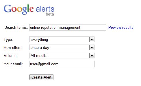 Groove Commerce shows you how to set up Google Alerts