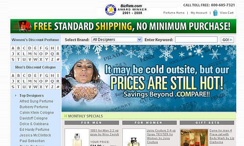 Perfume Store Homepage
