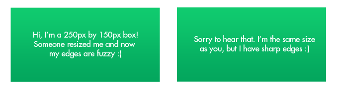 Soft edged box vs. hard edged box