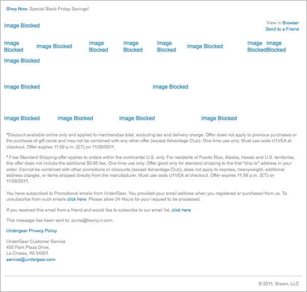 Holiday Email: Example