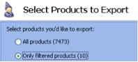 Select Products To Export