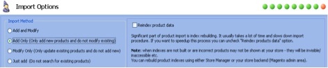 Import Options