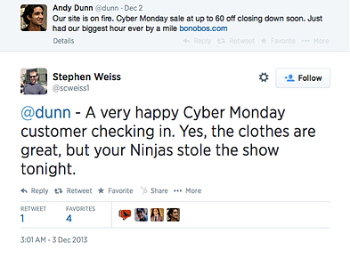 Bonobos' Customer Cyber Monday Success Story
