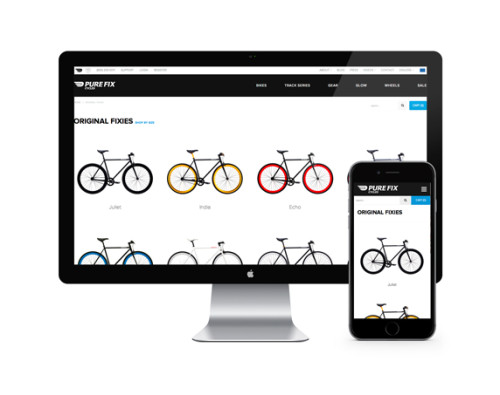 Pure fix cycle Shopify Ecommerce site designs
