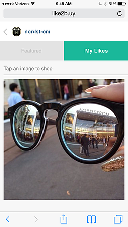 Social commerce platform Like2Buy Monetizes Instagram - Nordstrom's MyLikes page