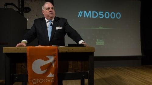 Larry Hogan Joins Groove Commerce To Honor Maryland's Inc. 5000!