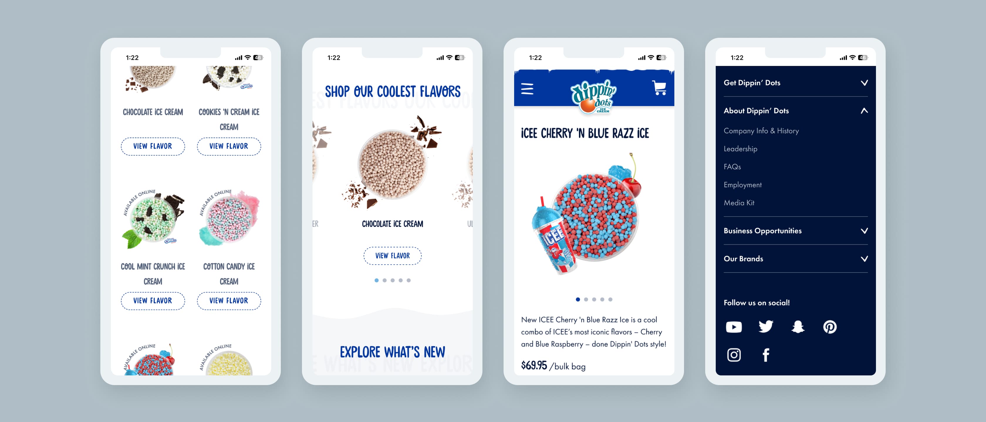 Dippin’ Dots BigCommerce Design & Development Case Study Carousel Image 1