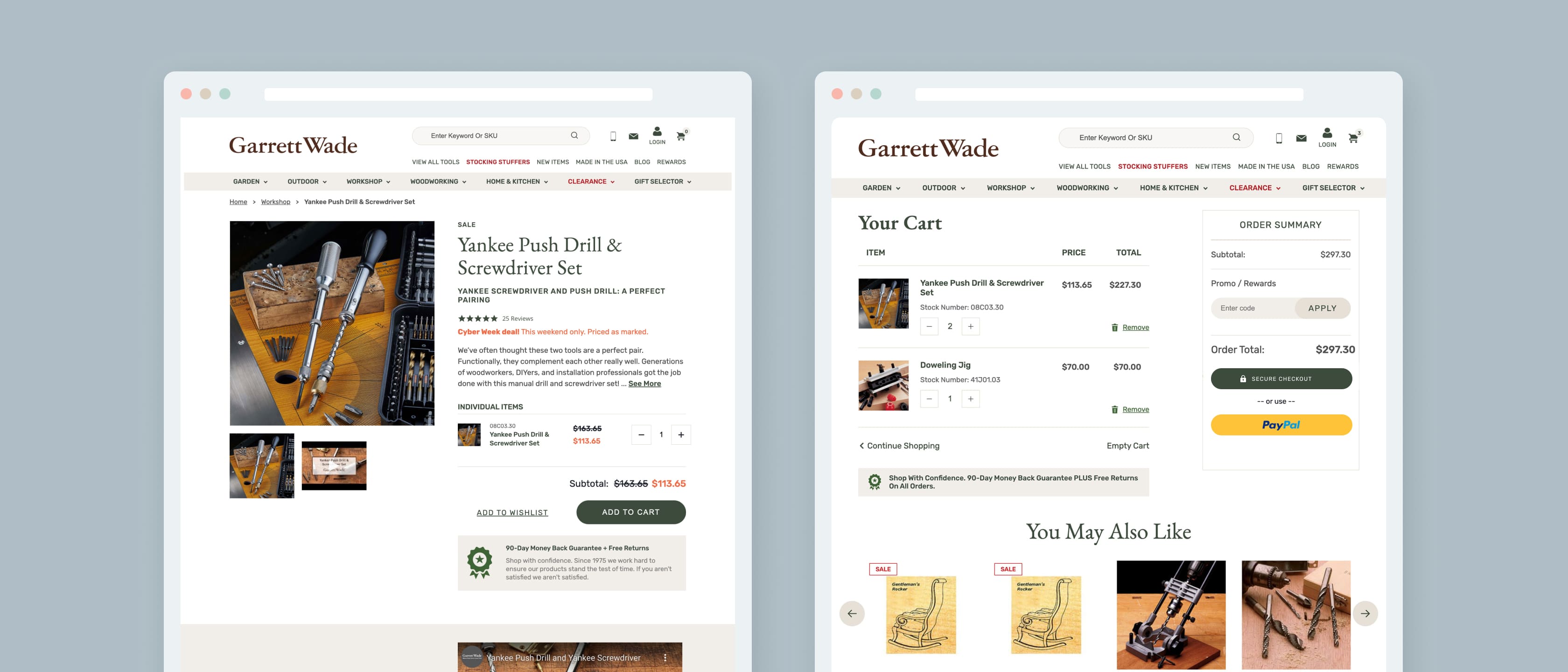 Carousel Image - Garrett Wade BigCommerce Website 2