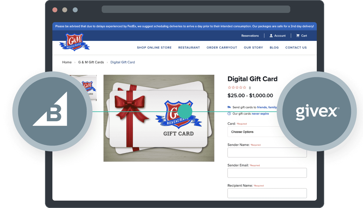BigCommerce Givex Integration