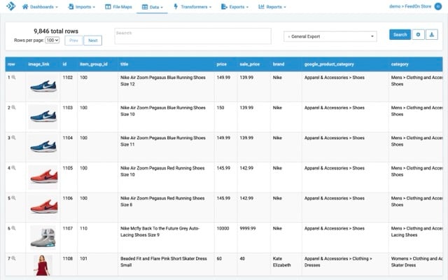 Best Shopify Apps - Feedonomics Interface 