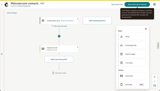 Mailchimp vs Klaviyo - Mailchimps Customer Journey Builder Automations Flows   