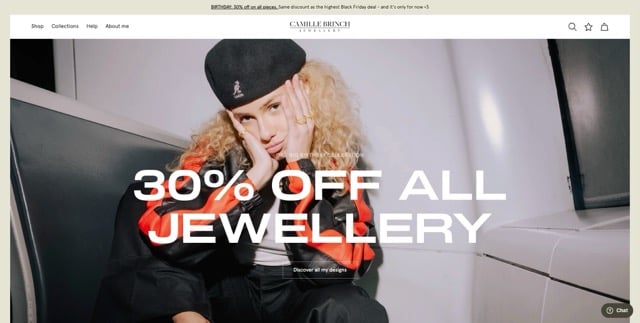 Camille Brinch - Shopify Website Examples - eCommerce Site Designs Medium