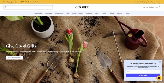 GOODEE - Shopify Website Examples - eCommerce Site Designs Medium