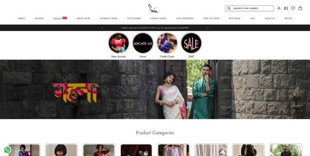 Suta - Shopify Website Examples - eCommerce Site Designs Medium