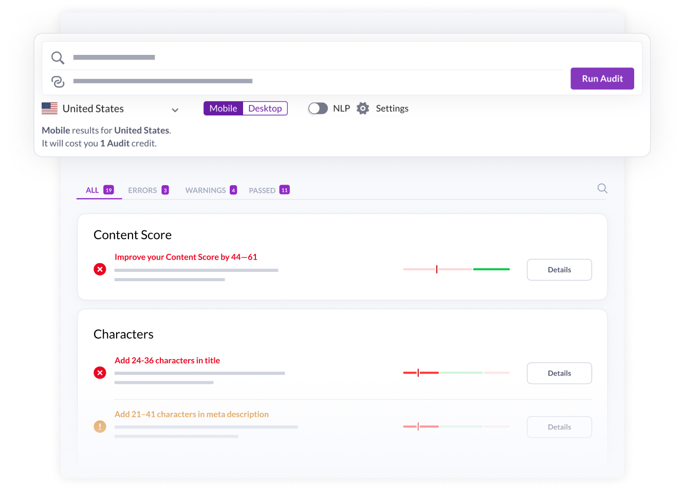 AI and SEO Tools Audit Report Errors