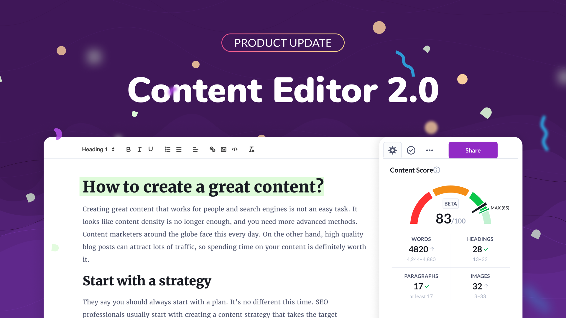 AI and SEO Tools Surfer AI Content Editor 2.0