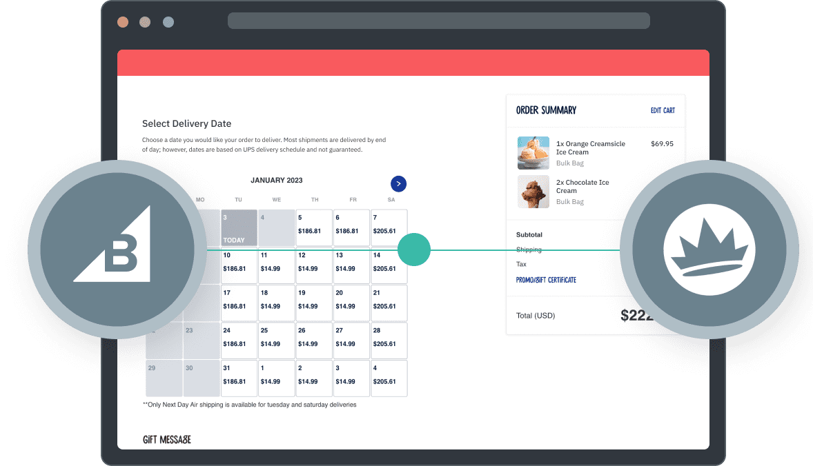 BigCommerce Delivery Date Selection Calendar