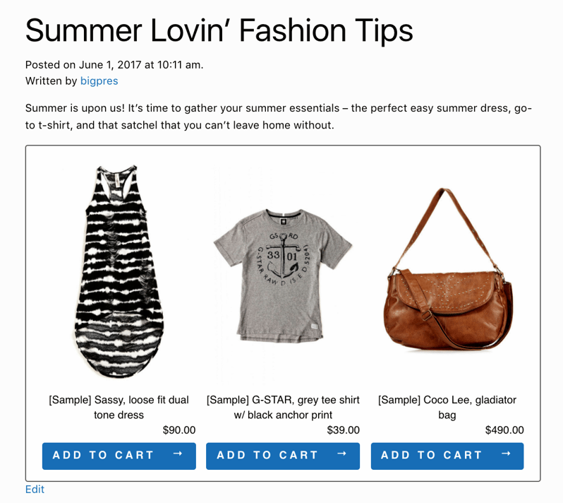 Blog Example