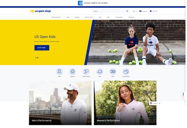 US Open Home Page