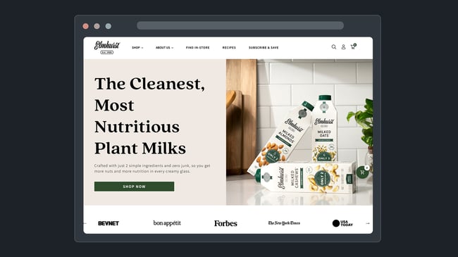 eCommerce SEO Tips - Image of eCommerce SEO optimized website organized into several headings