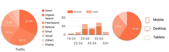 eCommerce Metrics - traffic Graph