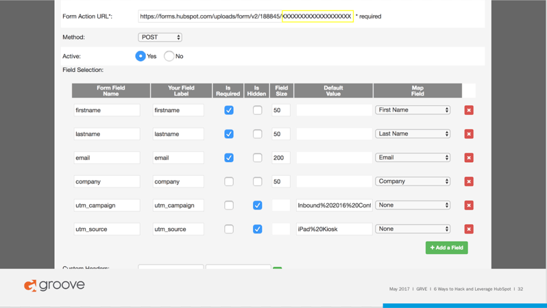 Form Fields in iCapture