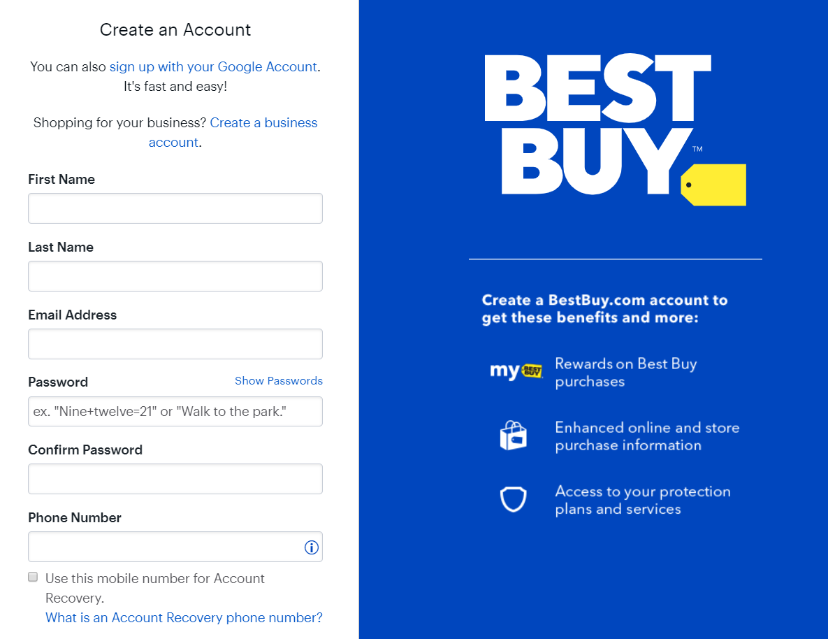 Best Buy checkout page