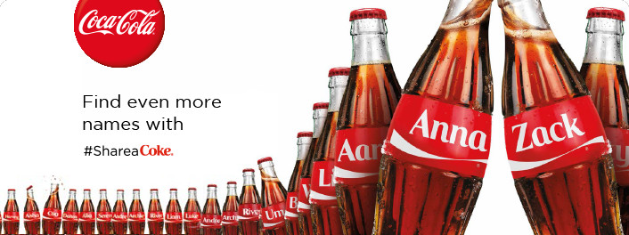 Social Media Branding Examples: Coca Cola's "Share A Coke" Campaign