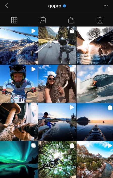 Social Media Branding Examples: GoPro Product Photography